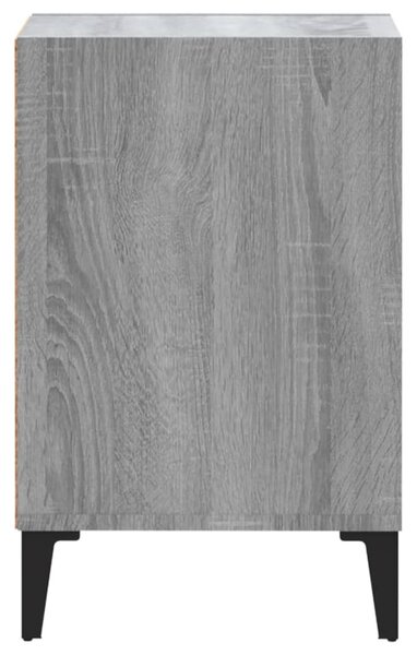 Szürke sonoma színű szerelt fa TV-szekrény 100x35x55 cm