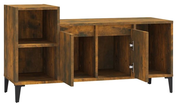 Füstös tölgy színű szerelt fa TV-szekrény 100x35x55 cm