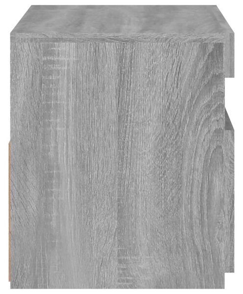 Szürke sonoma színű TV-szekrény LED-ekkel 60 x 35 x 40 cm