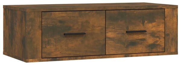 Füstös tölgy színű szerelt fa függő TV-szekrény 80 x 36 x 25 cm