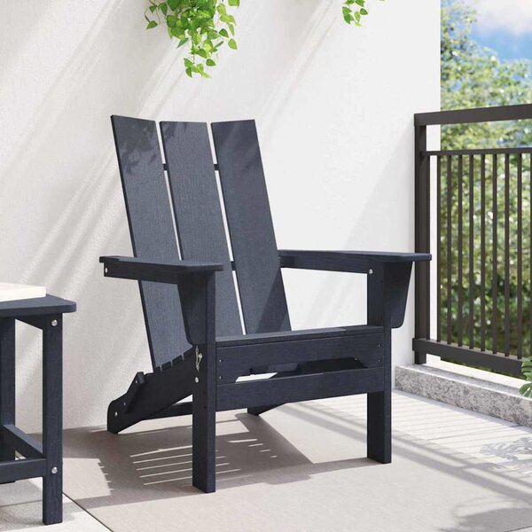 Összecsukható Adirondack szék Sötétkék 80,5 x 74,5 x 92 cm HDPE