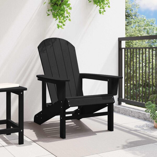 Adirondack szék Fekete 82 x 74 x 92 cm HDPE