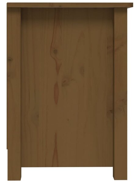 Mézbarna tömör fenyőfa TV-szekrény 103 x 36,5 x 52 cm