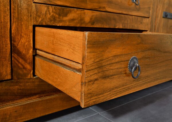 CAMBRIDGE HONEY Highboards komód8 masszív akác