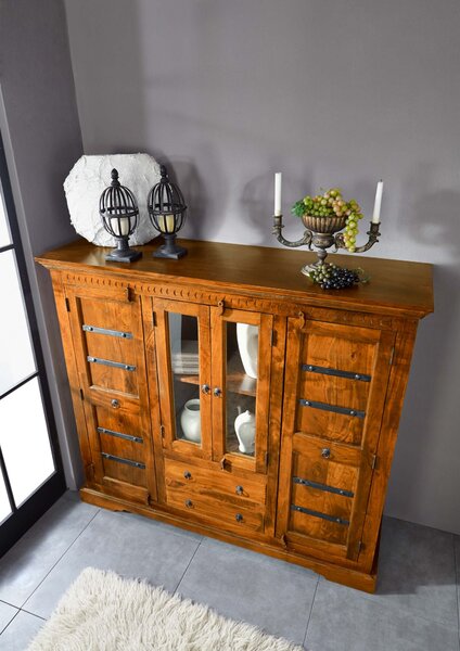 CAMBRIDGE HONEY Highboards komód8 masszív akác