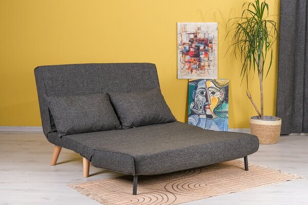 Kanapé futon Fillie (sötétszürke). Akció -28%
