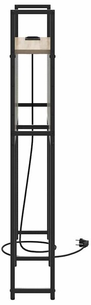 Tárolós Fejtámla Töltő Állomással sonoma tölgy 75 cm Faanyag