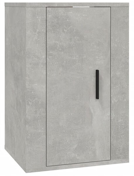 2 db betonszürke fali TV-szekrény 40x34,5x60 cm
