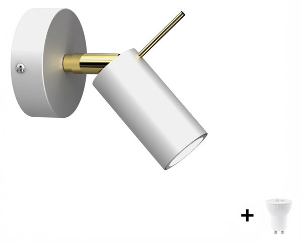 Milagro PRESTON fehér fali lámpa (MLP7630) 1x mini GU10 + ajándék LED izzó