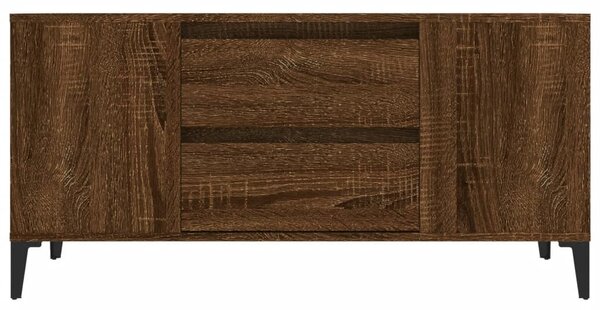 Barna tölgy színű szerelt fa TV-szekrény 102x44,5x50 cm