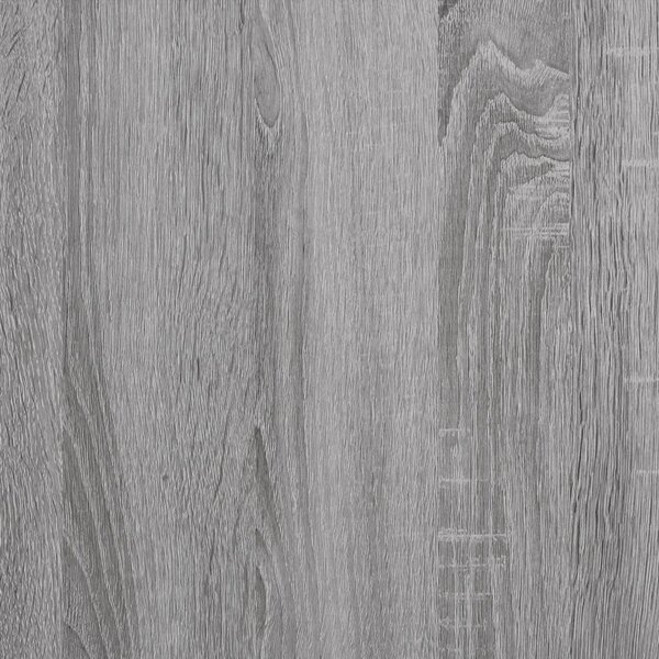 Szürke sonoma színű szerelt fa íróasztal polcokkal 102x45x148cm