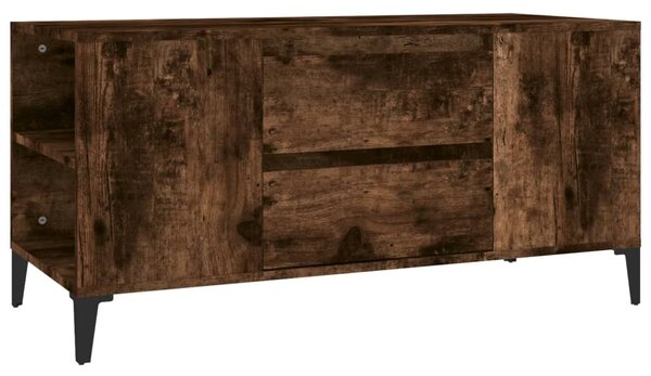 Füstös tölgy színű szerelt fa TV-szekrény 102x44,5x50 cm