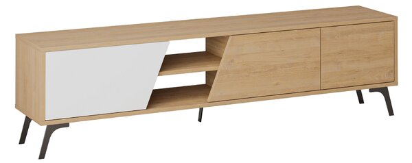TV asztal/szekrény Fila (tölgy + fehér)
