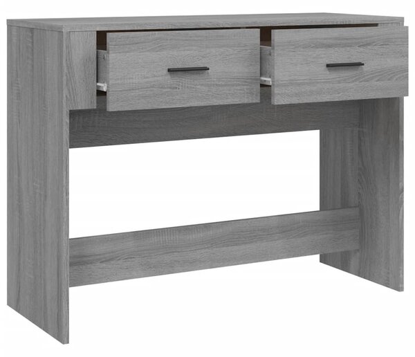 Szürke sonoma színű szerelt fa tálalóasztal 100 x 39 x 75 cm
