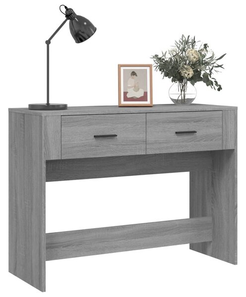 Szürke sonoma színű szerelt fa tálalóasztal 100 x 39 x 75 cm