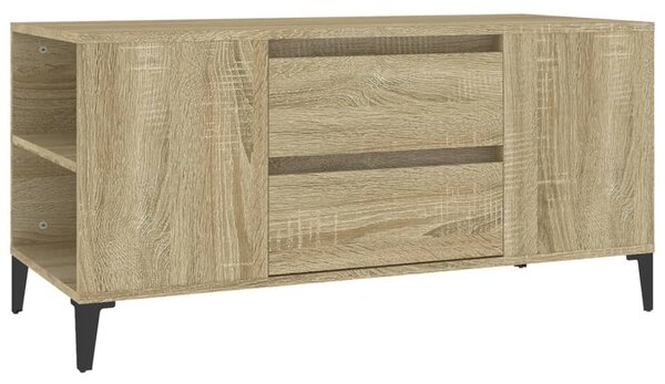 Sonoma tölgy színű szerelt fa fali TV-szekrény 102x44,5x50 cm