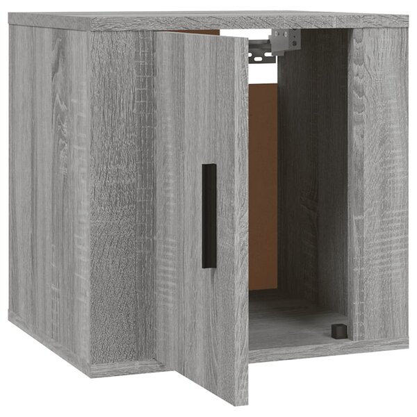2 db szürke sonoma falra szerelhető TV-szekrény 40x34,5x40 cm