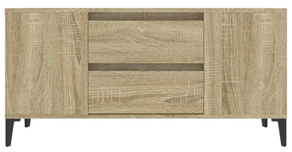 Sonoma tölgy színű szerelt fa fali TV-szekrény 102x44,5x50 cm