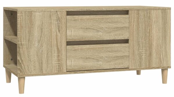 Sonoma tölgy színű szerelt fa fali TV-szekrény 102x44,5x50 cm