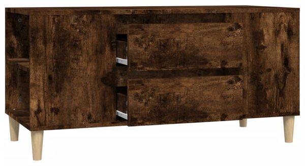 Füstös tölgy színű szerelt fa TV-szekrény 102x44,5x50 cm