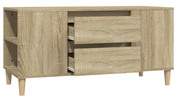Sonoma tölgy színű szerelt fa fali TV-szekrény 102x44,5x50 cm