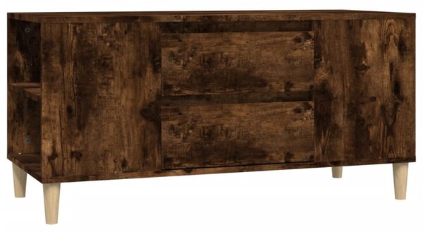 Füstös tölgy színű szerelt fa TV-szekrény 102x44,5x50 cm