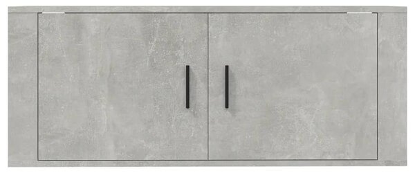 Betonszürke fali TV-szekrény 100x34,5x40 cm