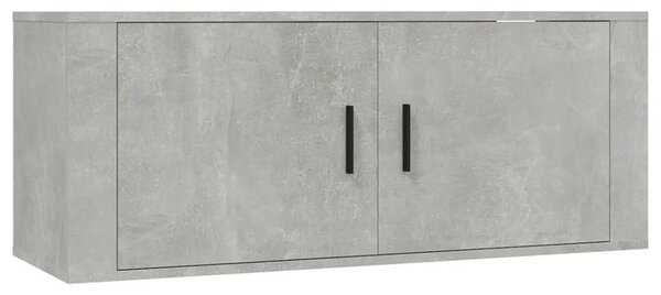 Betonszürke fali TV-szekrény 100x34,5x40 cm