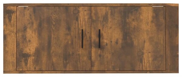 Füstös tölgy színű fali TV-szekrény 100x34,5x40 cm