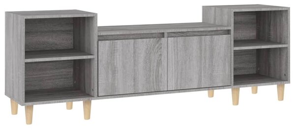 Szürke sonoma színű szerelt fa TV-szekrény 160x35x55 cm