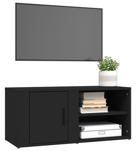 2 db fehér szerelt fa TV-szekrény 80x31,5x36 cm