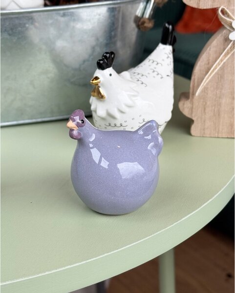 Kerámia tyúk LILAC CHICKEN lila - több méretben Méret: L