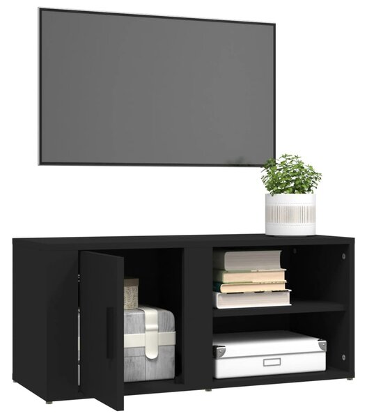 2 db fehér szerelt fa TV-szekrény 80x31,5x36 cm