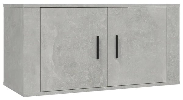 Betonszürke fali TV-szekrény 80x34,5x40 cm