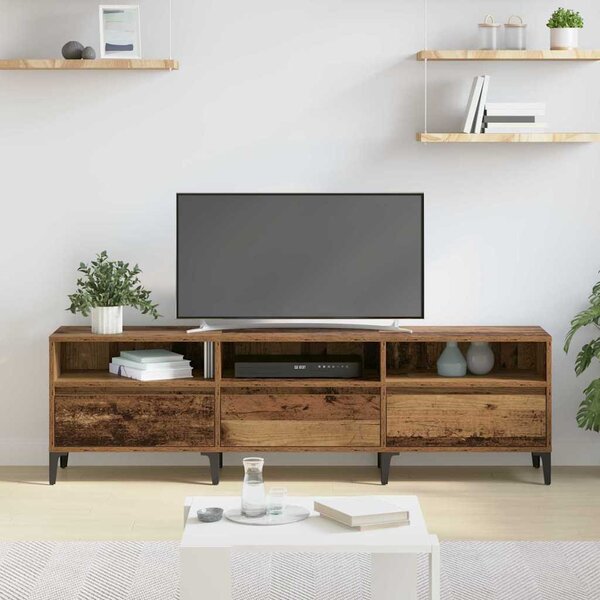 TV szekrény Régi fa 150 x 30 x 44,5 cm Műszaki fa és vas