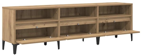 TV szekrény 150 x 30 x 45 cm Artisan tölgy Műszaki fa és vas