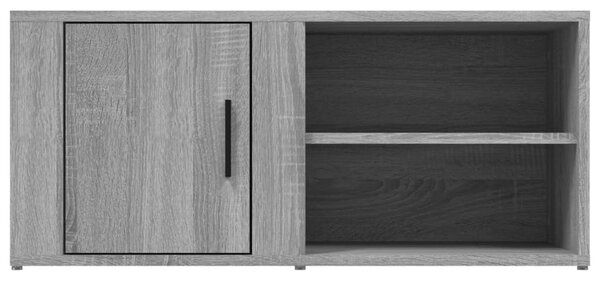 2 db szürke sonoma színű szerelt fa TV-szekrény 80x31,5x36 cm