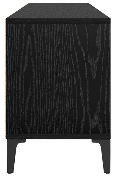 TV szekrény Musta tammi 150 x 30 x 44,5 cm Műszaki fa és vas