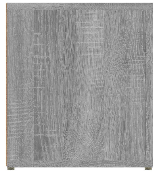 2 db szürke sonoma színű szerelt fa TV-szekrény 80x31,5x36 cm