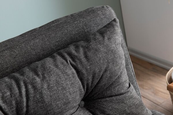 Kanapé futon Sandy (sötétszürke)