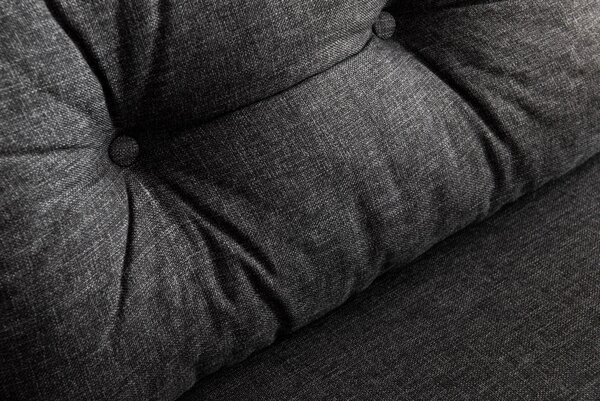 Kanapé futon Sandy (sötétszürke)