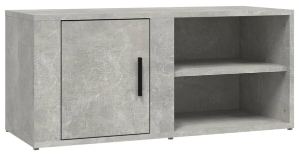 2 db betonszürke szerelt fa TV-szekrény 80x31,5x36 cm