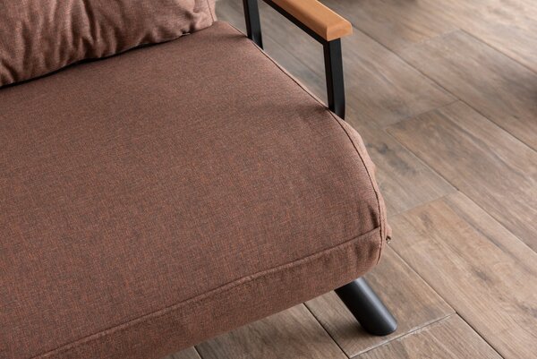 Kanapé futon Sandy (világosbarna)
