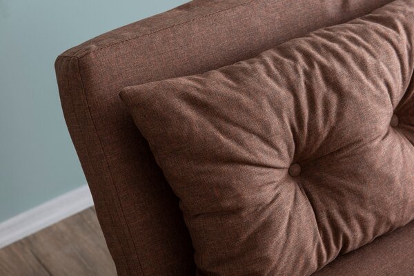 Kanapé futon Sandy (világosbarna)