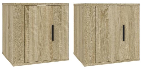 2 db sonoma tölgy fali TV-szekrény 40x34,5x40 cm