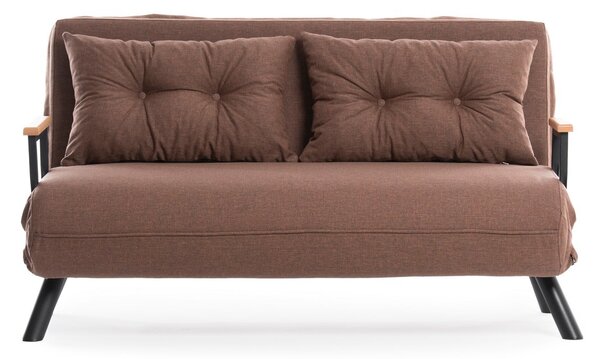 Kanapé futon Sandy (világosbarna)