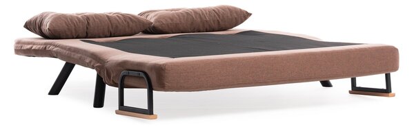 Kanapé futon Sandy (világosbarna)