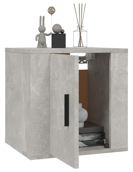 2 db betonszürke fali TV-szekrény 40x34,5x40 cm