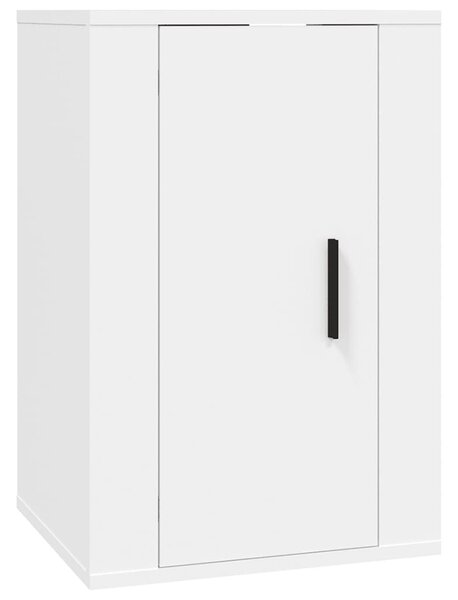 2 db fehér falra szerelhető TV-szekrény 40 x 34,5 x 60 cm
