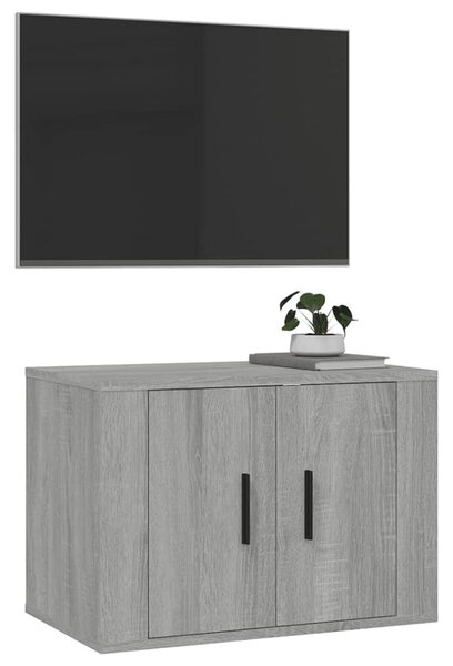 Szürke sonoma színű fali TV-szekrény 57 x 34,5 x 40 cm